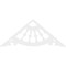 Ekena Millwork Pitch Wagon Wheel Architectural Grade PVC Gable Pediment, 72"W x 30"H x 1"P (10/12) GPP072X030X100WAG - alternate 5